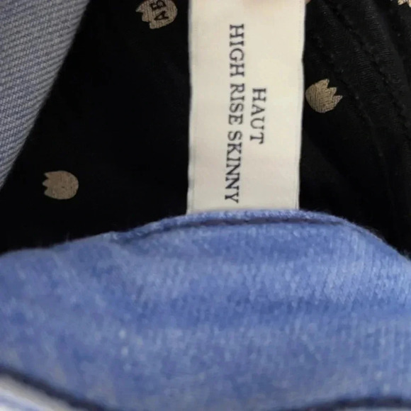 Scotch & Soda Haut High Rise Skinny Jeans Blue Denim Blue Slim Jeans  Size 27 - Picture 13 of 13